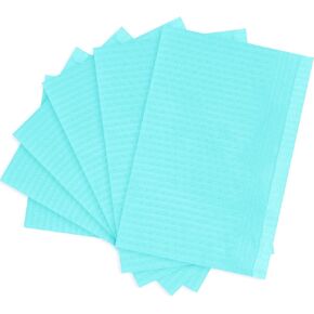 مرايل أسنان سوداء من Smilco، مرايل طبيب الأسنان للاستعمال مرة واحدة، مقاس 33.02 سم × 45.72 سم، 50 قطعة من مرايل المريض ورق الوشم، 3 طبقات مقاومة للماء، ملاءات مريلة الأسنان المقاومة للماء لطبيب الأسنان أو صينية طبية، غطاء طاولة للأظافر in Kuwait