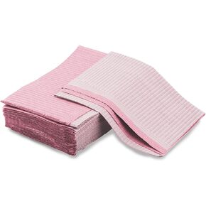 Lainrrew Disposable Dental Bibs, 50 Pcs Patient Bibs Dentist Bibs Napkin Tattoo Bibs Sheets Cloths, 13 x 18