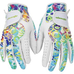 Golf Gloves for Women Ladies Soft Leather Accessories Breathable for Non Slip Gloves 1 Pair