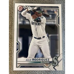 2021 Bowman Prospects Julio Rodriguez #BP-86 Rookie RC Seattle, BLUE