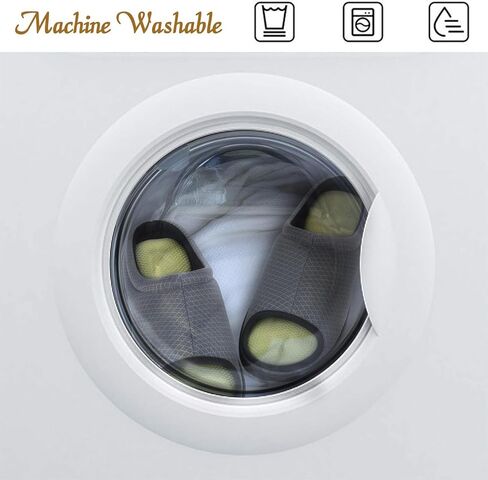 Zizor Men's Memory Foam Open Toe Slippers, Slip On Breathable House Shoes with Indoor Outdoor Anti-Skid Rubber Sole in Kuwait