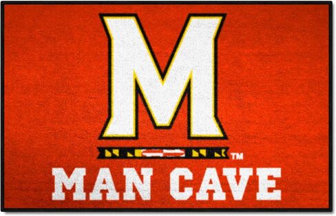 FANMATS 14660 NCAA - سجادة Maryland Terrapins Man Cave Starter Mat - 19 بوصة. × 30 بوصة. | سجادة ديكور المنزل لمحبي الرياضة وبساط خلفي in Saudi Arabia