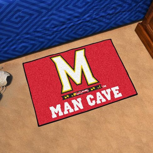 FANMATS 14660 NCAA - سجادة Maryland Terrapins Man Cave Starter Mat - 19 بوصة. × 30 بوصة. | سجادة ديكور المنزل لمحبي الرياضة وبساط خلفي in Saudi Arabia