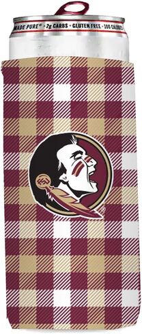 Logo Brands Officially Licensed NCAA Unisex Slim Can Coozie, One Size, Team Color in Saudi Arabia