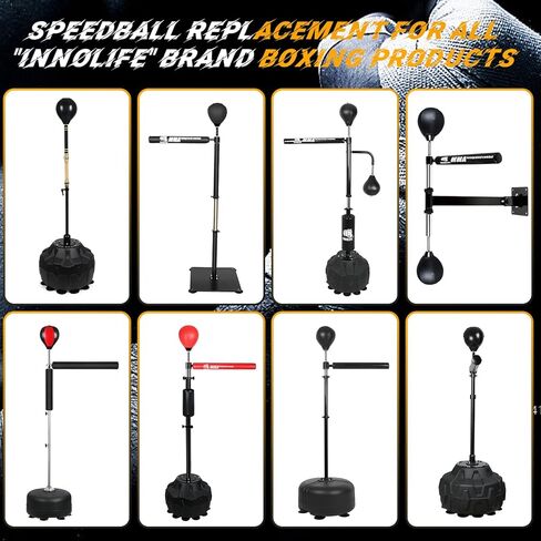 Universal Thick Leather Boxing Speed Ball Universal 8mm Screw - Golden in Kuwait