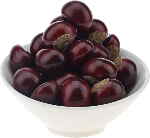 Gresorth Nut Decoration Artificial Fake Almond Food Model Lifelike Realistic Imitation Snack Display Wedding Christmas Thanksgiving 40pcs in Kuwait