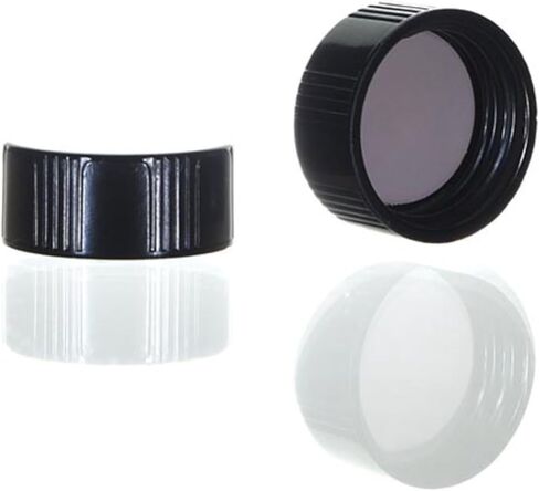 24-400 غطاء تيفلون الفينول الأسود (PTFE) للقوارير (عبوة من 25 قطعة) in Kuwait