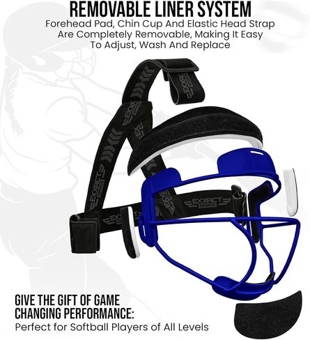 Exxact Sports Softball Face Mask Girls Youth & Adult, Protective Lightweight Fielders Mask Softball Youth for Enhanced Performance in Saudi Arabia