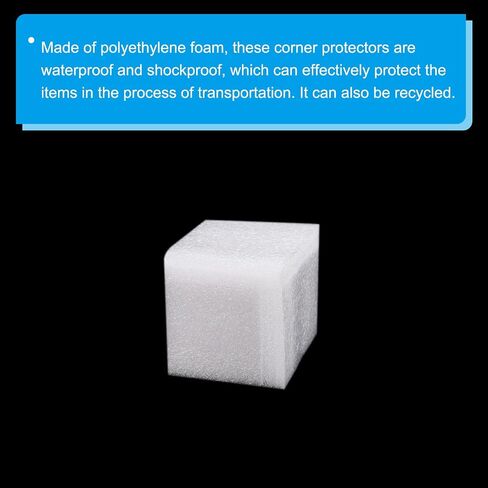 PATIKIL Foam Corner Protector 2.2x2.2x2.2 Inch Polyethylene Edges Guard for Moving Packing Pack of 30 in Saudi Arabia