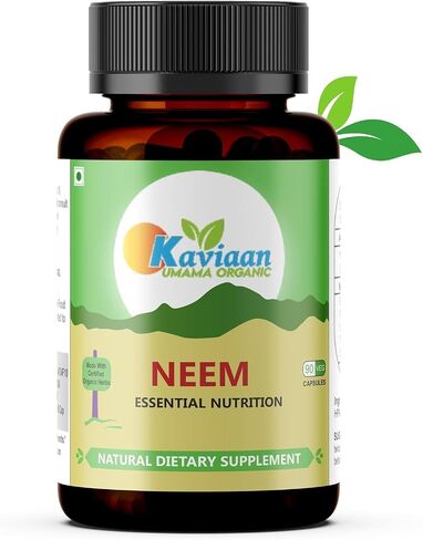 Neem Capsules - Natural Radiant Skin Supplement (90 Capsules) - Vegetarian Formula in Saudi Arabia