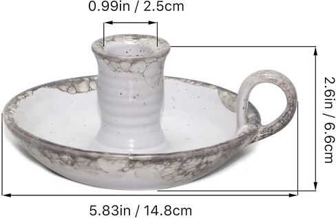 Candle Holder Ceramic Candlestick Holder, Candlelight Stand for Spell Candles, Taper Candles, and Incense, Halloween Christmas Dining Room Home Decoration Display in Saudi Arabia