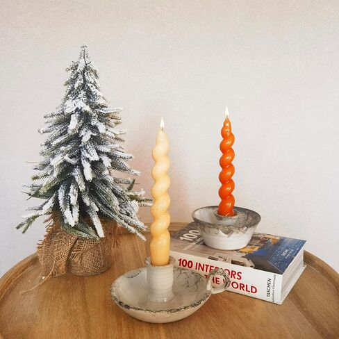 Candle Holder Ceramic Candlestick Holder, Candlelight Stand for Spell Candles, Taper Candles, and Incense, Halloween Christmas Dining Room Home Decoration Display in Saudi Arabia