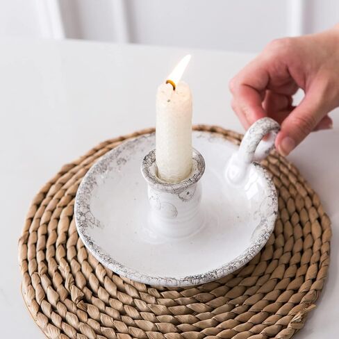 Candle Holder Ceramic Candlestick Holder, Candlelight Stand for Spell Candles, Taper Candles, and Incense, Halloween Christmas Dining Room Home Decoration Display in Saudi Arabia