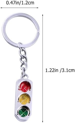 Gadpiparty Metal Key Ring 4pcs Traffic Lights Keychain Mini Traffic Lights keyring Traffic Light Lamp for Nurses Lights Keychain Car Keyring Keychain (Mixed Color Purse Keychain in Saudi Arabia