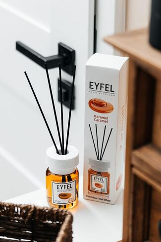 EYFEL Reed Diffusers for Home – African Mango Reed Diffuser Set 4.05 fl oz Oil Diffuser Sticks, Bathroom Diffuser, Home Fragrances, Scented Sticks, Home Decor in Kuwait