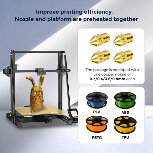 Voxelab ترقية Aquila X3 Max، طابعة FDM ثلاثية الأبعاد، تسوية تلقائية ذات 25 نقطة ومنصة فولاذية مغناطيسية قابلة للإزالة، سرعة تصل إلى 200 مم/ ثانية، حجم طباعة 400 × 400 × 400 مم in Saudi Arabia