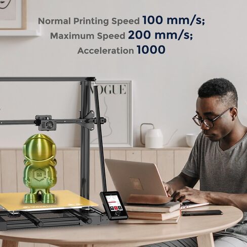 Voxelab ترقية Aquila X3 Max، طابعة FDM ثلاثية الأبعاد، تسوية تلقائية ذات 25 نقطة ومنصة فولاذية مغناطيسية قابلة للإزالة، سرعة تصل إلى 200 مم/ ثانية، حجم طباعة 400 × 400 × 400 مم in Saudi Arabia