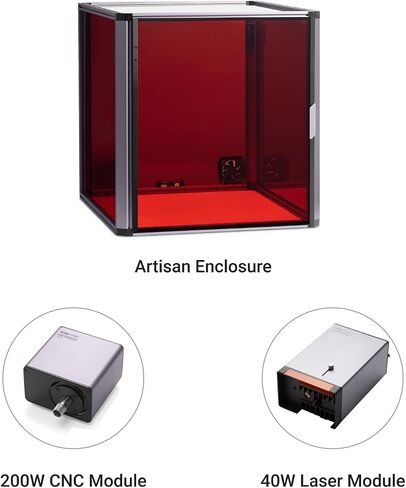 Snapmaker 3 in 1 Addons for Artisan 3D Printer Including Artisan Enclosure,200W CNC Module,10W Laser Module (Standard 3-in-1 Addons for Artisan 3DP) in Saudi Arabia