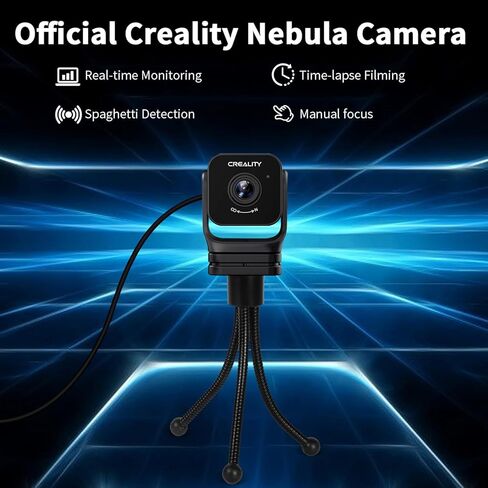 كاميرا Nebula الرسمية من Creality، رؤية ليلية، مراقبة عن بعد على مدار 24 ساعة، اتصال WiFi، إنشاء فيديو بفاصل زمني تلقائيًا، لوحة سونيك متوافقة/Nebula Pad/Ender-3 V3 KE/CR-10 SE/Halot Mage Pro in Saudi Arabia