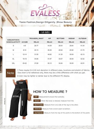 EVALESS Womens High Waisted Straight Leg Long Palazzo Pants Casual Business Office Work Trousers in Saudi Arabia