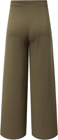 EVALESS Womens High Waisted Straight Leg Long Palazzo Pants Casual Business Office Work Trousers in Saudi Arabia