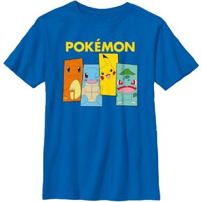 Pokemon Kids Team Kanto Boys Short Sleeve Tee Shirt