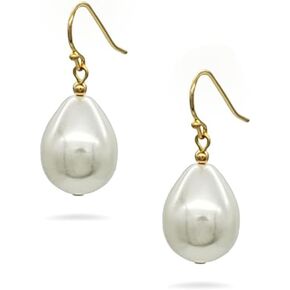 Vermeer Pearl Earrings - Gold Finish