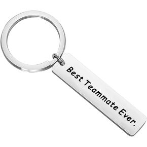 FEELMEM Teammate Gift Team Player Gift Sports Gifts Best Teammate Ever Keychain