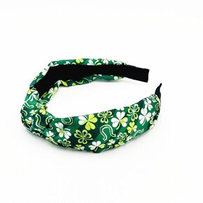 ZEYER St. Patrick's Day Headband Green Lucky Clover Headband