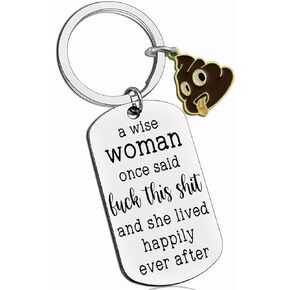 AOBIURV Funny Gifts For Women Fun Keychain Gifts For Friends Women Friend Gifts For Women Inspirational Gift Congratulations Gift Cool Gifts For Female Best Gift For Friends Women Keychain