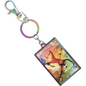 Spider-man: Across the Spider-verse Metal Keychain with Digital Print Artwork