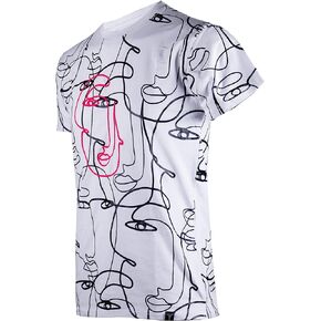 Screenshotbrand Mens Hipster Hip-Hop Urban Tees - NYC Street Fashion Longline Print T-Shirt