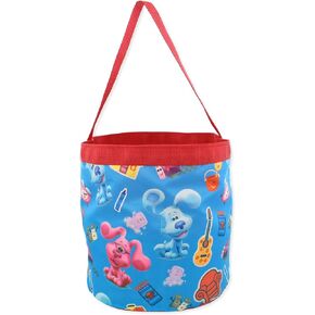 Blue's Clues & You Kids Collapsible Nylon Gift Basket Bucket Tote Bag