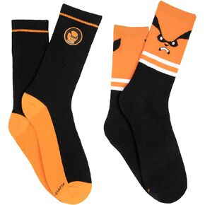 Everything Legwear Naruto Shippuden Kurama Crew Socks Pack (2 Pair)