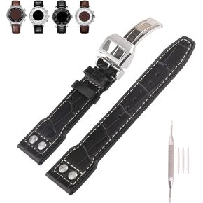 22mm Rubber Watch Bands Replacement Fit for IWC Big Pilot’s Watch Silicone Strap Wirstband for Men and Women Waterproof Bracelet Watch accessories