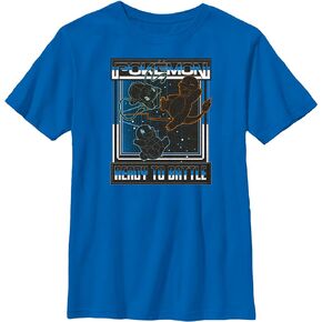 Pokemon Kids Battle Grid Boys Short Sleeve Tee Shirt