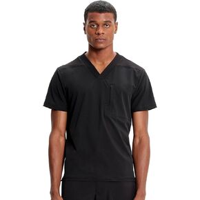 Infinity Cherokee Men's V-Neck Scrub Top with Rib-Knit Neckline, Front Shoulder Yokes, and a Center Back Panel IN700A
