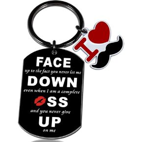 AOBIURV Funny Anniversary Keychain Gifts For Women Romantic Gifts For Her Him Couple Gifts For Wife Valentines Gifts For Wife Husband Girlfriend Boyfriend Wedding Presents Funny Keyring Necklace in Kuwait