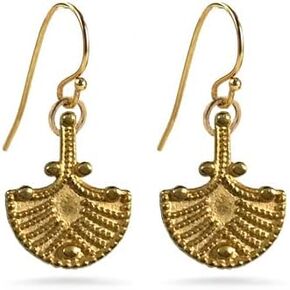 Etruscan Revival Petite Earrings - Gold Finish