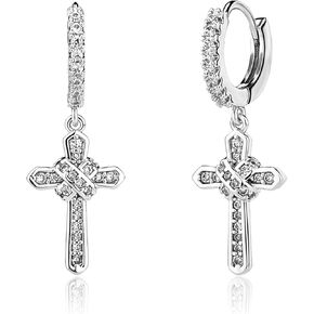 OYOGAA أقراط متقاطعة ذهبية للنساء والرجال أقراط متدلية هيبوالرجينيك مكعب زركونيا أقراط Huggie للرجال in Kuwait