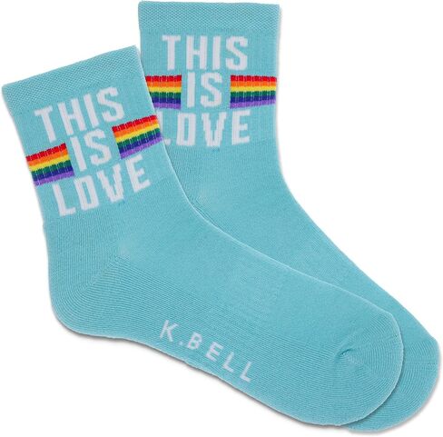 جوارب K. Bell Socks النسائية Fun Pride Crew - زوج واحد - هدايا عصرية رائعة ومميزة in Kuwait