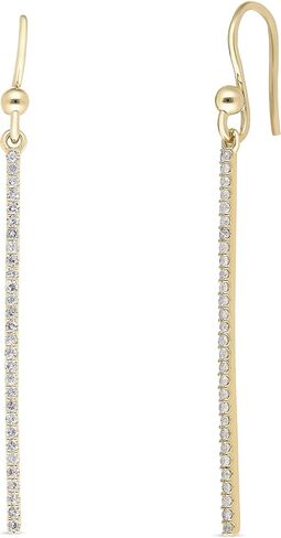 Diseno 0.33 ct Natural Diamond (G-H Color SI1-SI2 Clarity) Single Line Wire Hook Earrings in 10k Yellow Gold, Metal Gemstone, Diamond in Kuwait