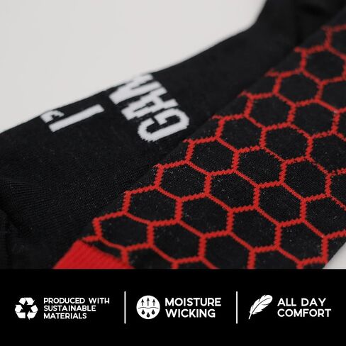Socktastic Mens Don't Bother Me I'm Gaming Matrix - Funny Novelty Socks, Casual Crew Fits Shoe Size 8-12, Don't Bother Me I'm Gaming Matrix, Large US in Saudi Arabia