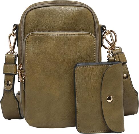 JEN & CO. Parker 3 Compartment Crossbody Bag with Pouch (M2080) in Saudi Arabia