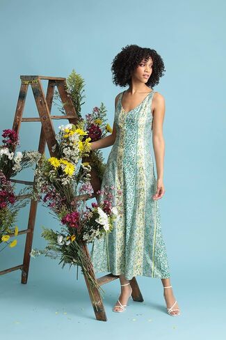 Maggy London Women's V-Neck Slip Dress Maxi in Saudi Arabia