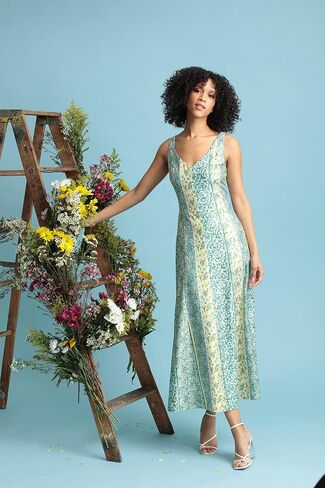 Maggy London Women's V-Neck Slip Dress Maxi in Saudi Arabia