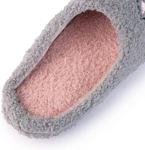 Handcraft Softee Ladies Aesthetic Slippers, Cozy Slip On Clog Slipper, Soft Rubber Sole Womens House Shoes, Plush Bedroom Clogs in Saudi Arabia
