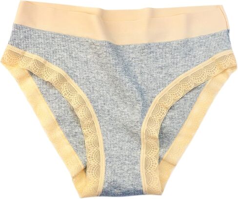 GaaiKei Women Cotton Full Coverage Underwear Lace Mid Rise Hipster Briefs 6 Pack in Saudi Arabia