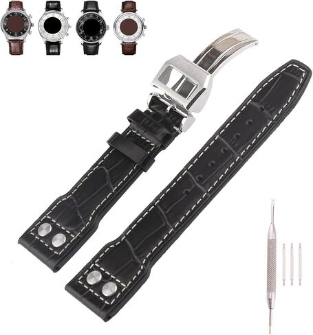 22mm Rubber Watch Bands Replacement Fit for IWC Big Pilot’s Watch Silicone Strap Wirstband for Men and Women Waterproof Bracelet Watch accessories in Kuwait