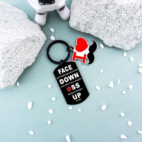 AOBIURV Funny Anniversary Keychain Gifts For Women Romantic Gifts For Her Him Couple Gifts For Wife Valentines Gifts For Wife Husband Girlfriend Boyfriend Wedding Presents Funny Keyring Necklace in Kuwait